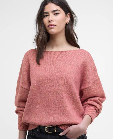 Pullover Juliana Boat-Neck Raspberry