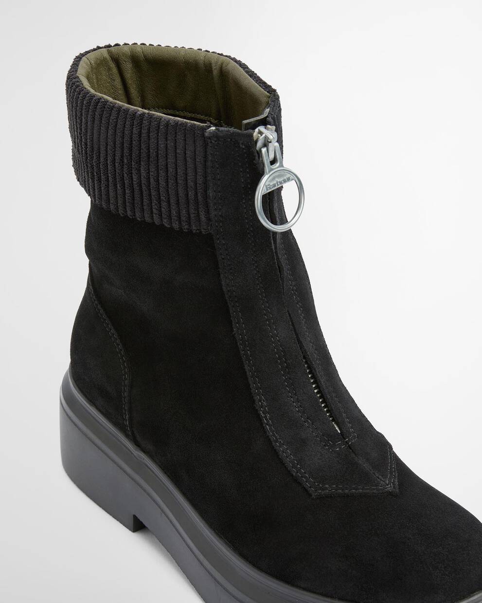 Imelda Zip-Front Ankle Boots