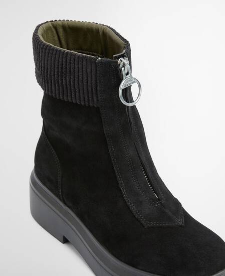 Imelda Zip-Front Ankle Boots