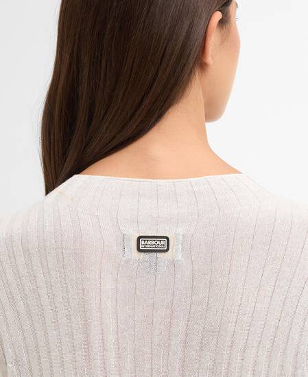 Ozara Ribbed Jumper Off White