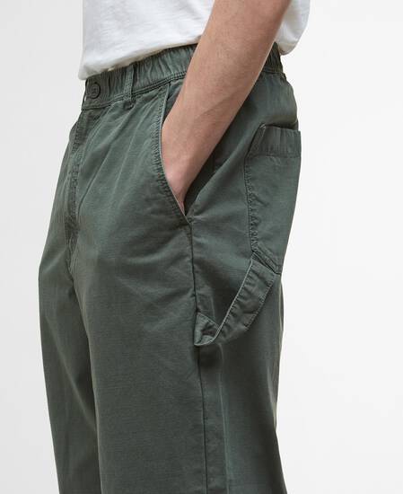 Harton Relaxed Slub Trousers Thyme Harton Relaxed Slub Trousers Thyme