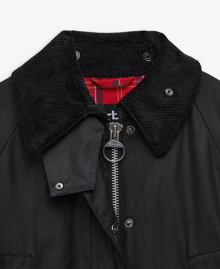 Women's Bedale Waxed Jacket Black/Cardinal Women's Bedale Waxed Jacket Black/Cardinal