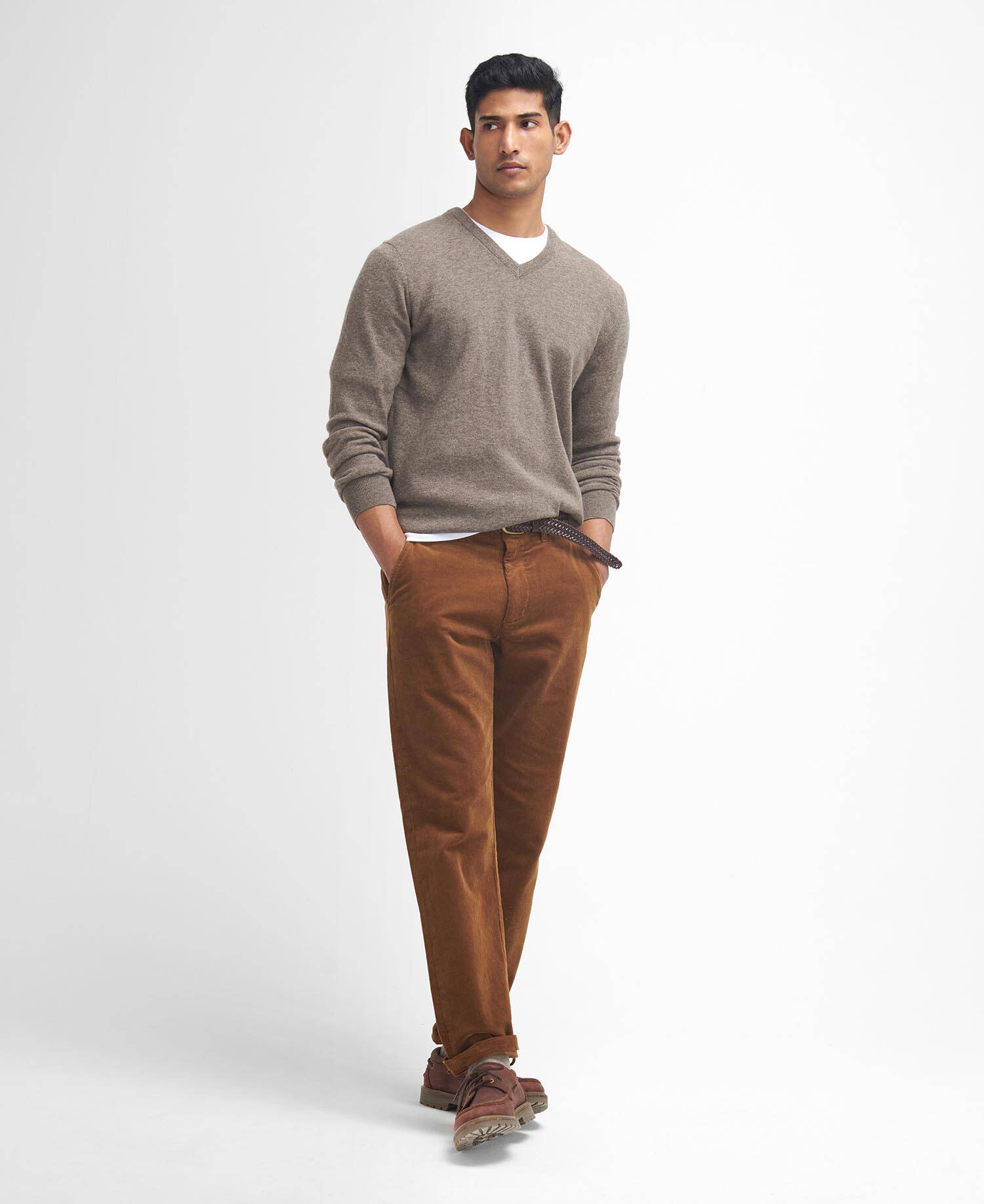 Stretch Cord Tailored Trousers image number 0