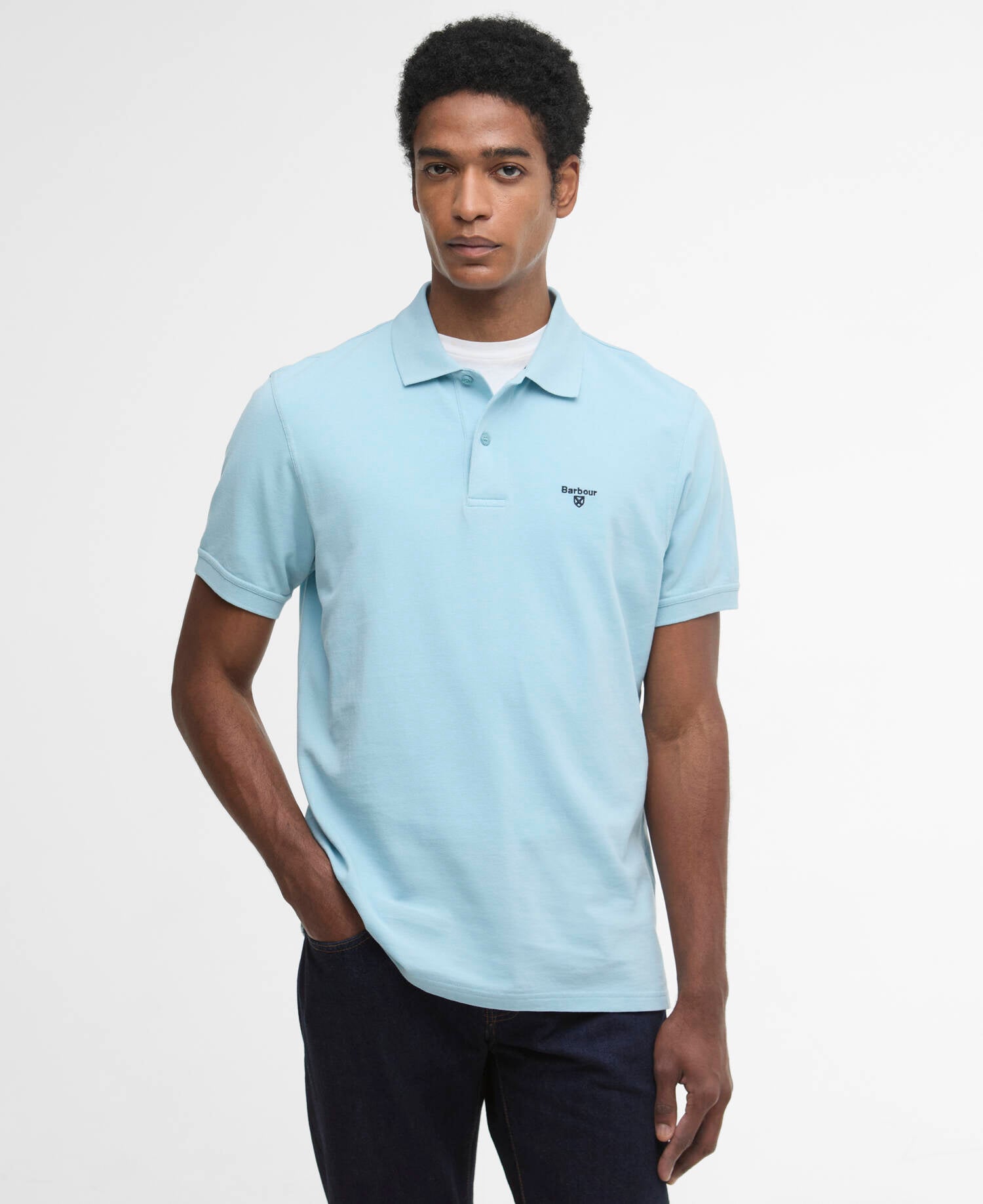 Poloshirt Lightweight Sports Surf Blue image number 0