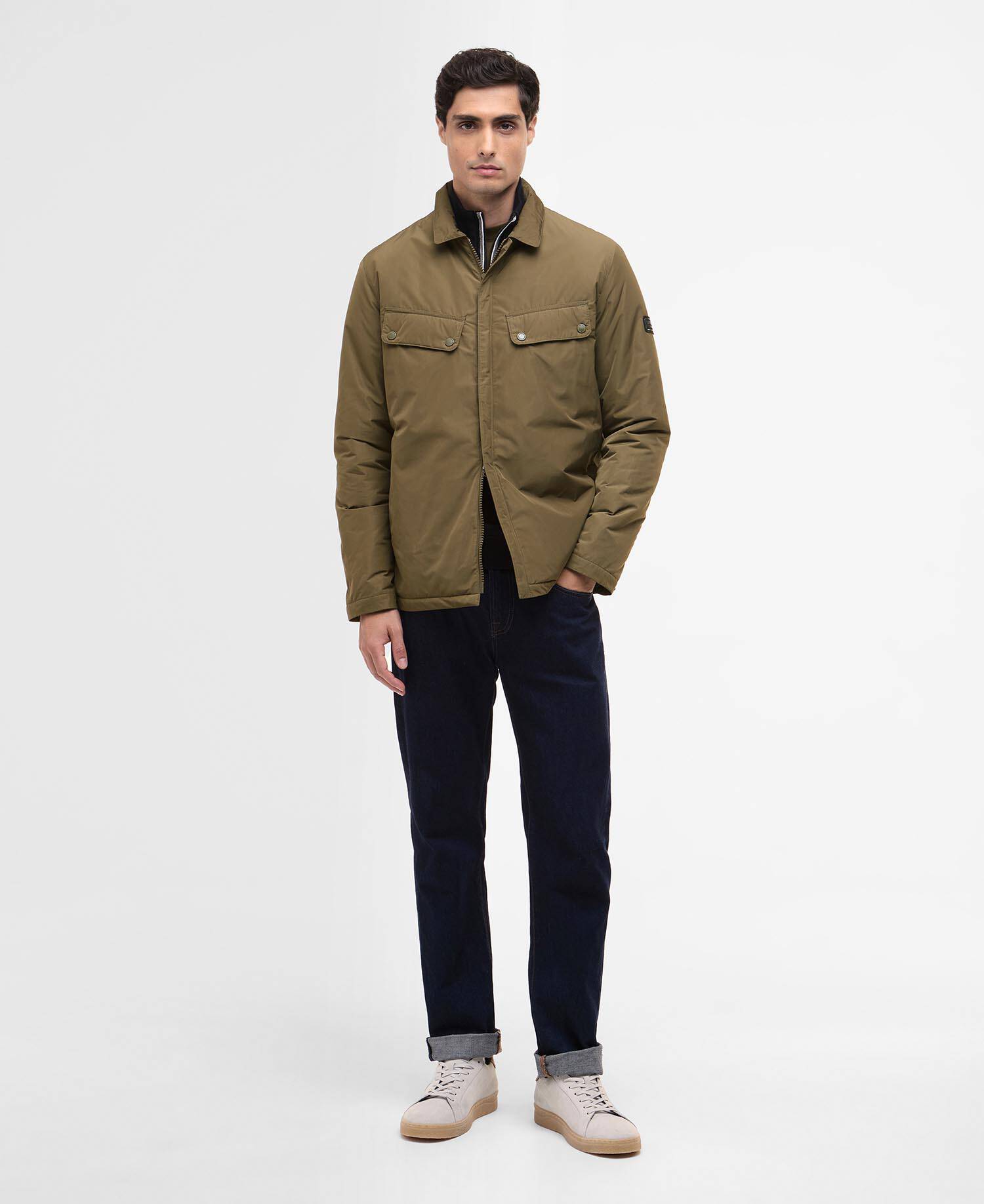 Padded Ariel Shirt Jacket Light Sage image number 1