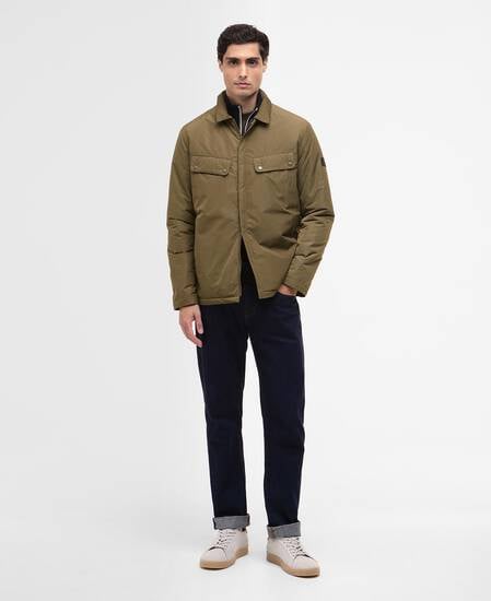 Padded Ariel Shirt Jacket Light Sage