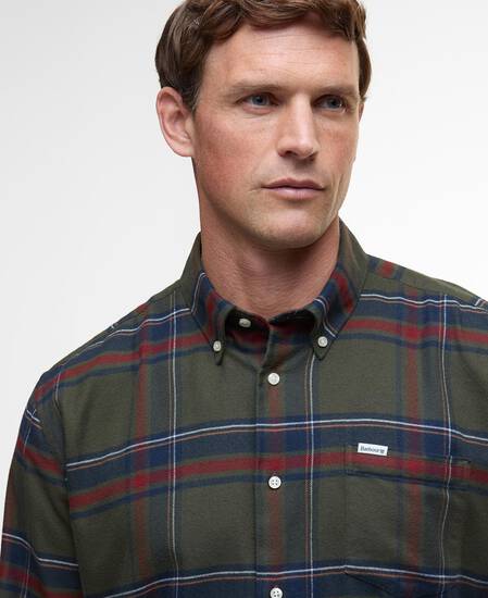 Dogwood Regular Long-Sleeved Shirt Olive