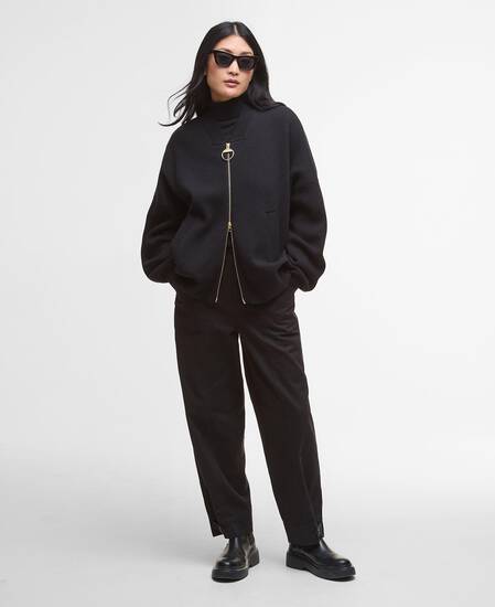 Bomber lavorato Milda Black