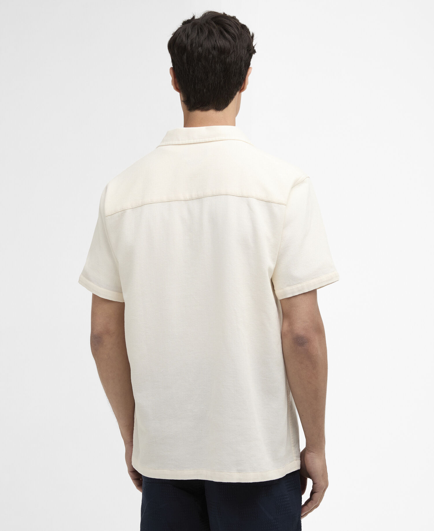 Kurzarmhemd Wayback Waffle Whisper White