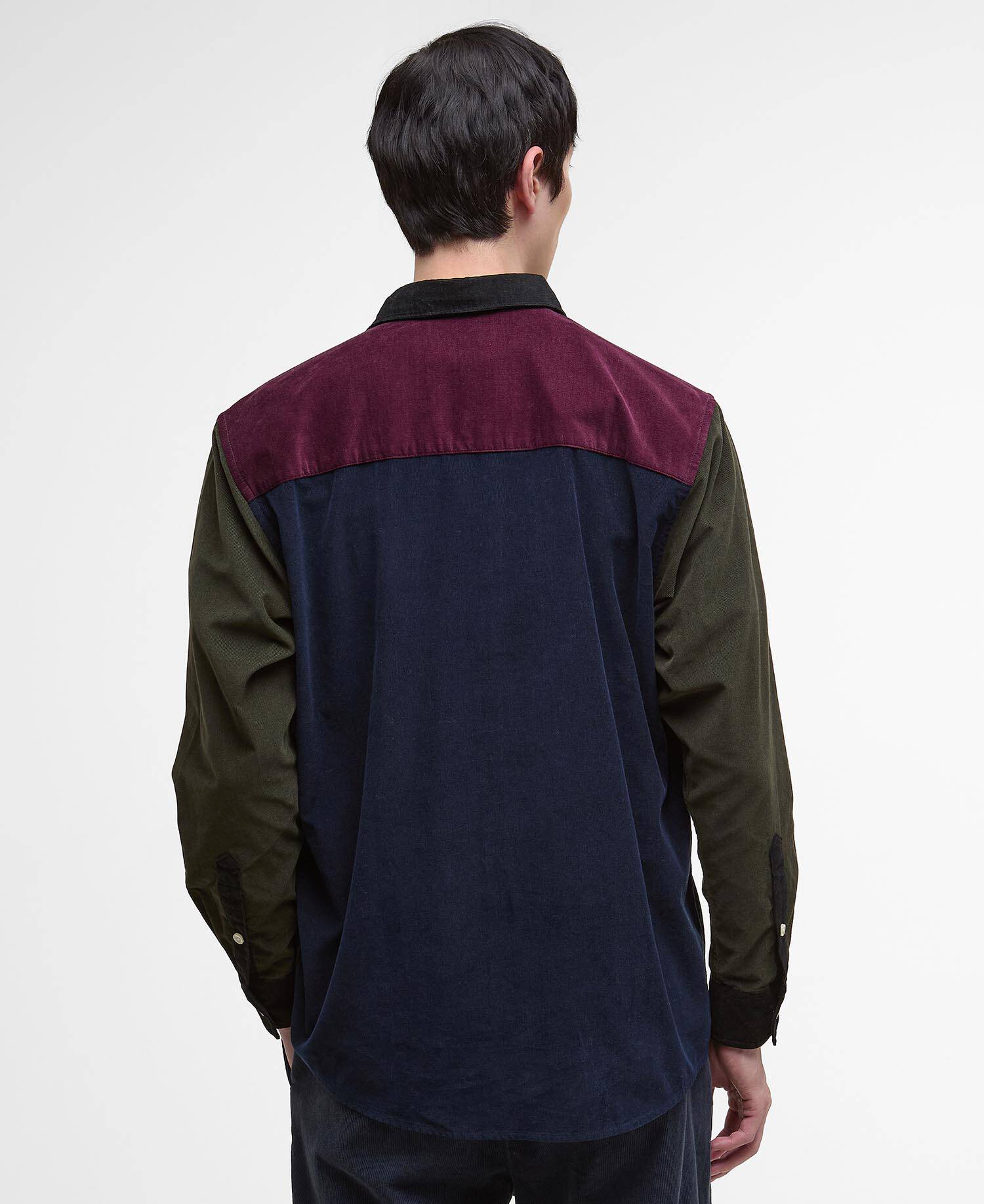 Patchwork Oversized Cord Shirt image number 2