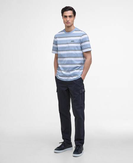 Bruce Striped T-Shirt Cool Blue Bruce Striped T-Shirt Cool Blue