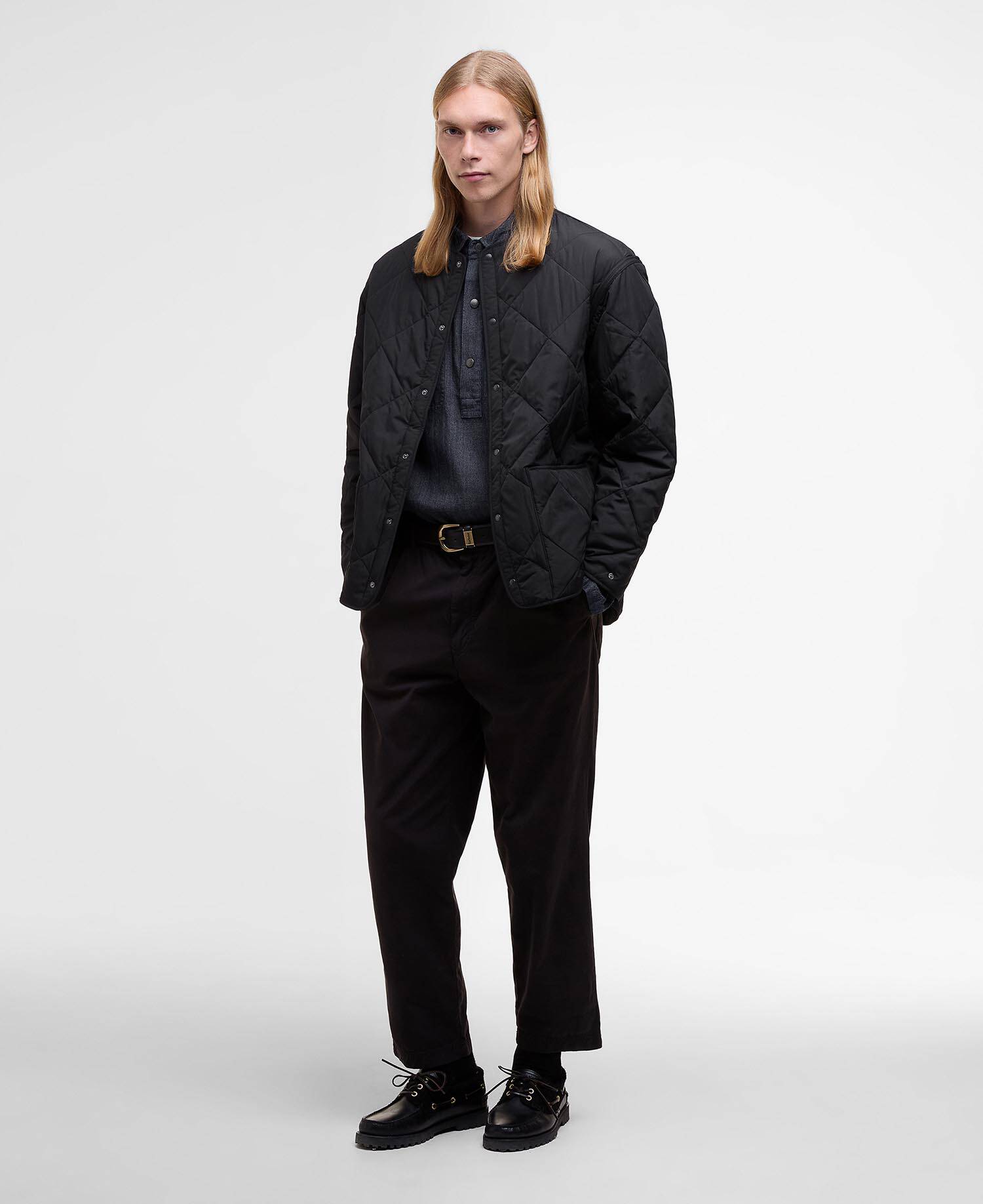 Barbour x Kaptain Sunshine Quilted Liner Black image number 1