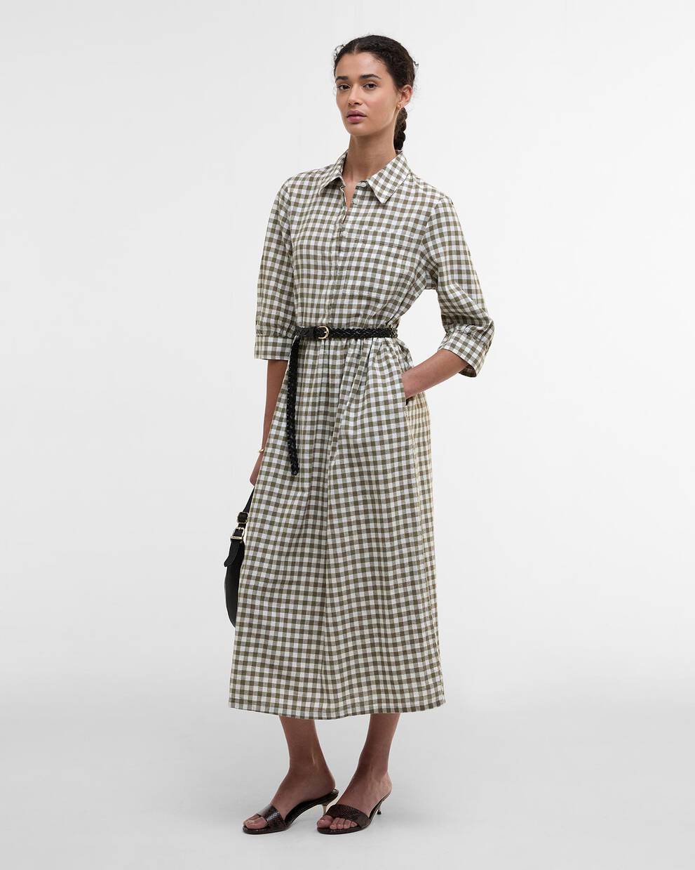 Adele Gingham Midi Dress