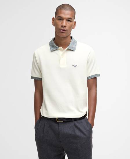 Marlton Tailored Short-Sleeved Polo Shirt Whisper White