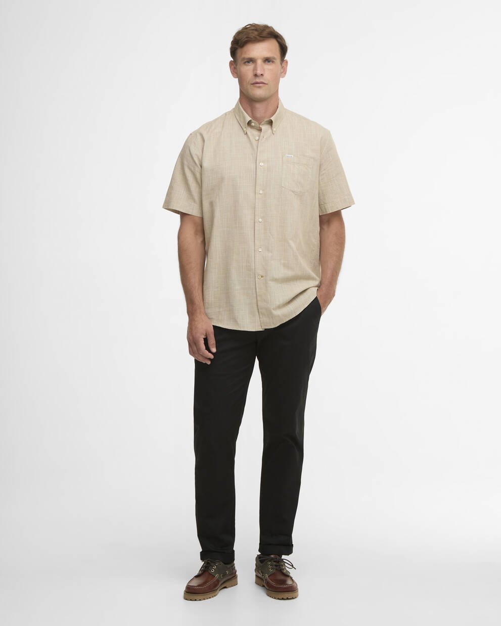Fleming Linen Blend Regular Short-Sleeved Shirt