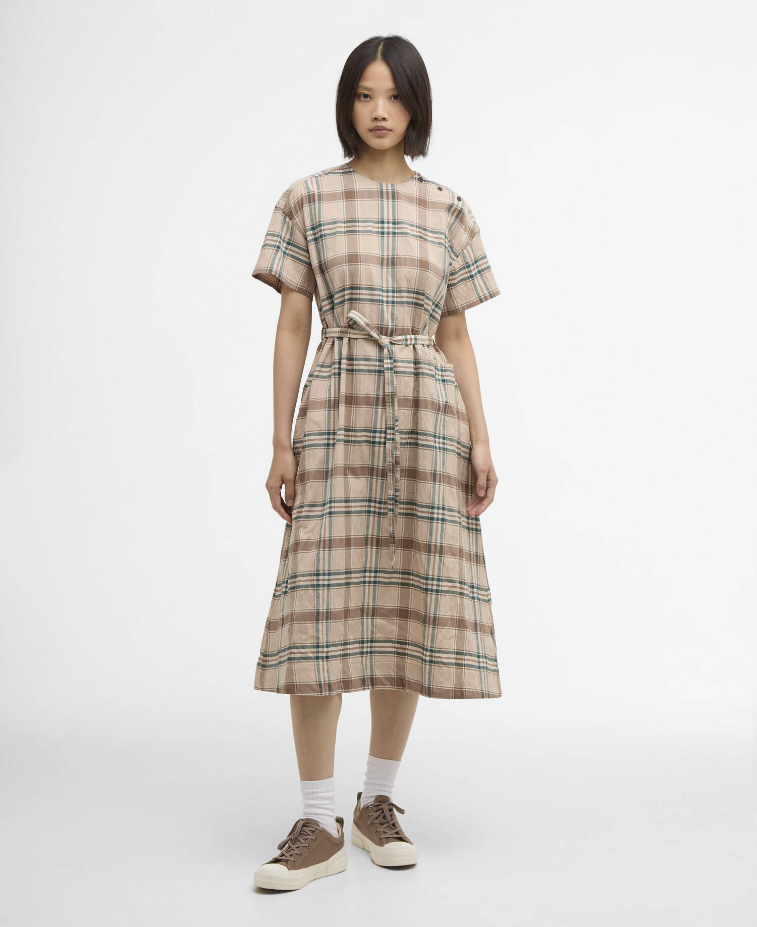Gwen Midi Dress Archive Tartan image number 0