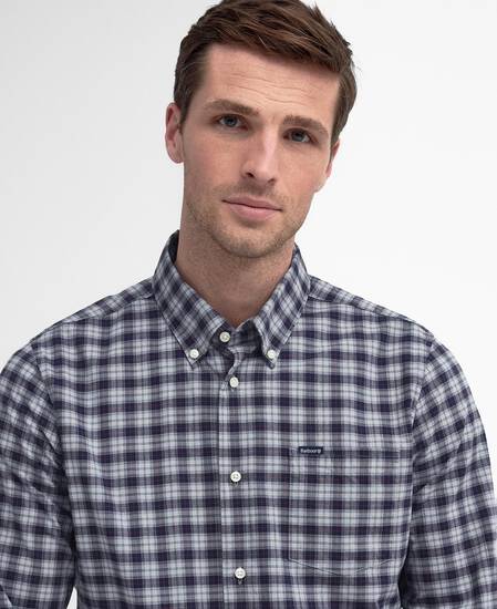 Lomond Tailored Long-Sleeved Shirt Blue Granite