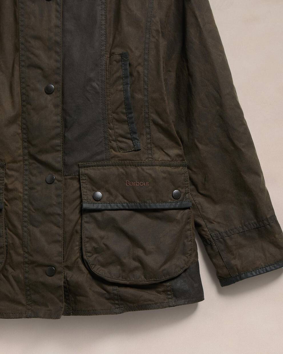 Barbour Re-loved Women's Beadnell Waxed Jacket - Size 10