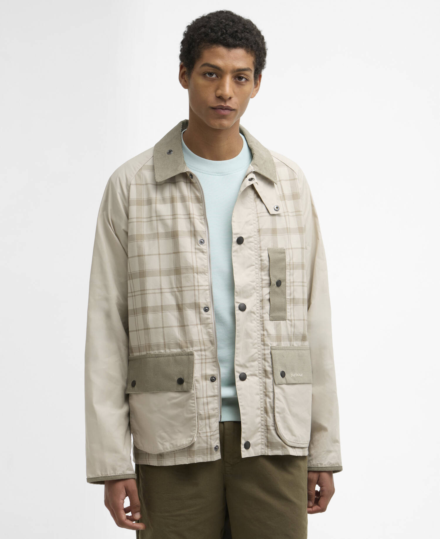 Festival Modified Bedale Casual Jacket Mist Tartan image number 0
