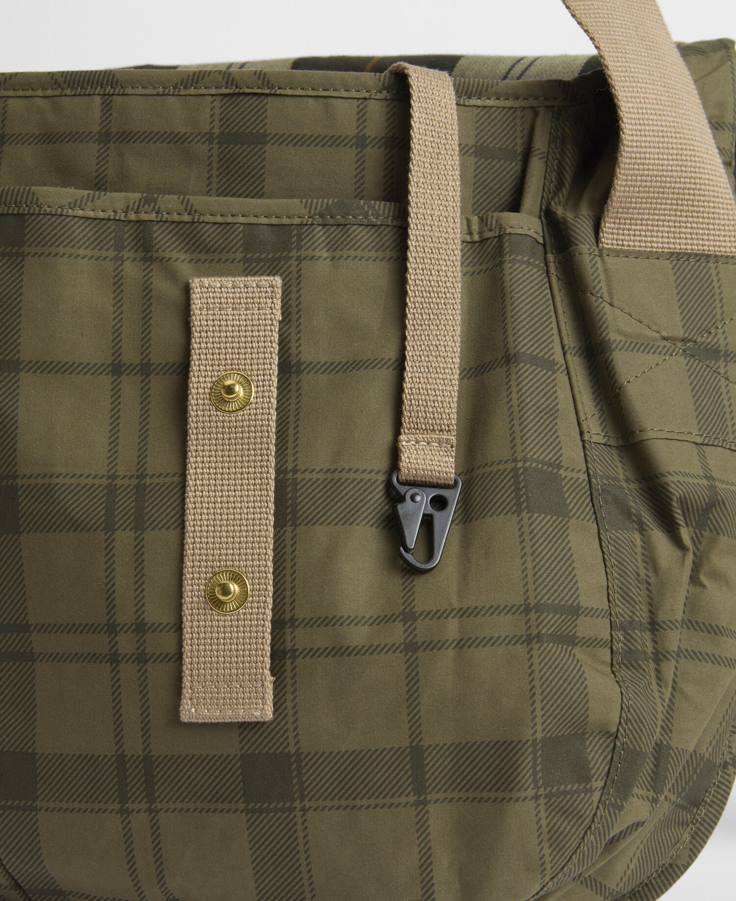 Transport Riever Crossbody Bag Dusky Green Tartan
