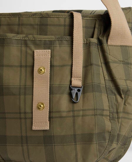 Borsa a tracolla Transport Riever Dusky Green Tartan