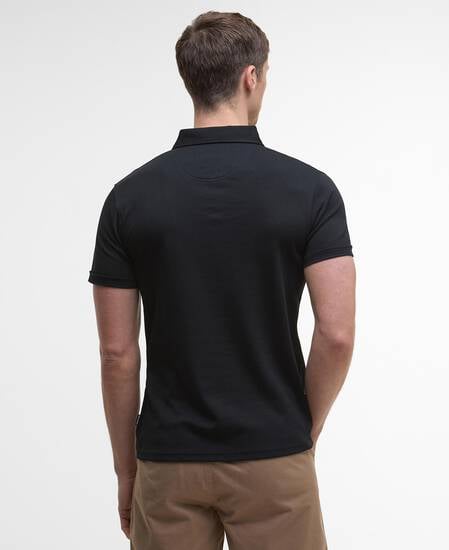 Corpatch Tailored Short-Sleeved Polo Shirt Black