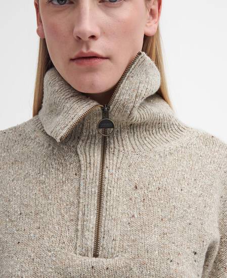Lavensdale Half-Zip Jumper Oatmeal