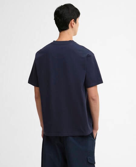 T-shirt oversize con logo Dalton Navy
