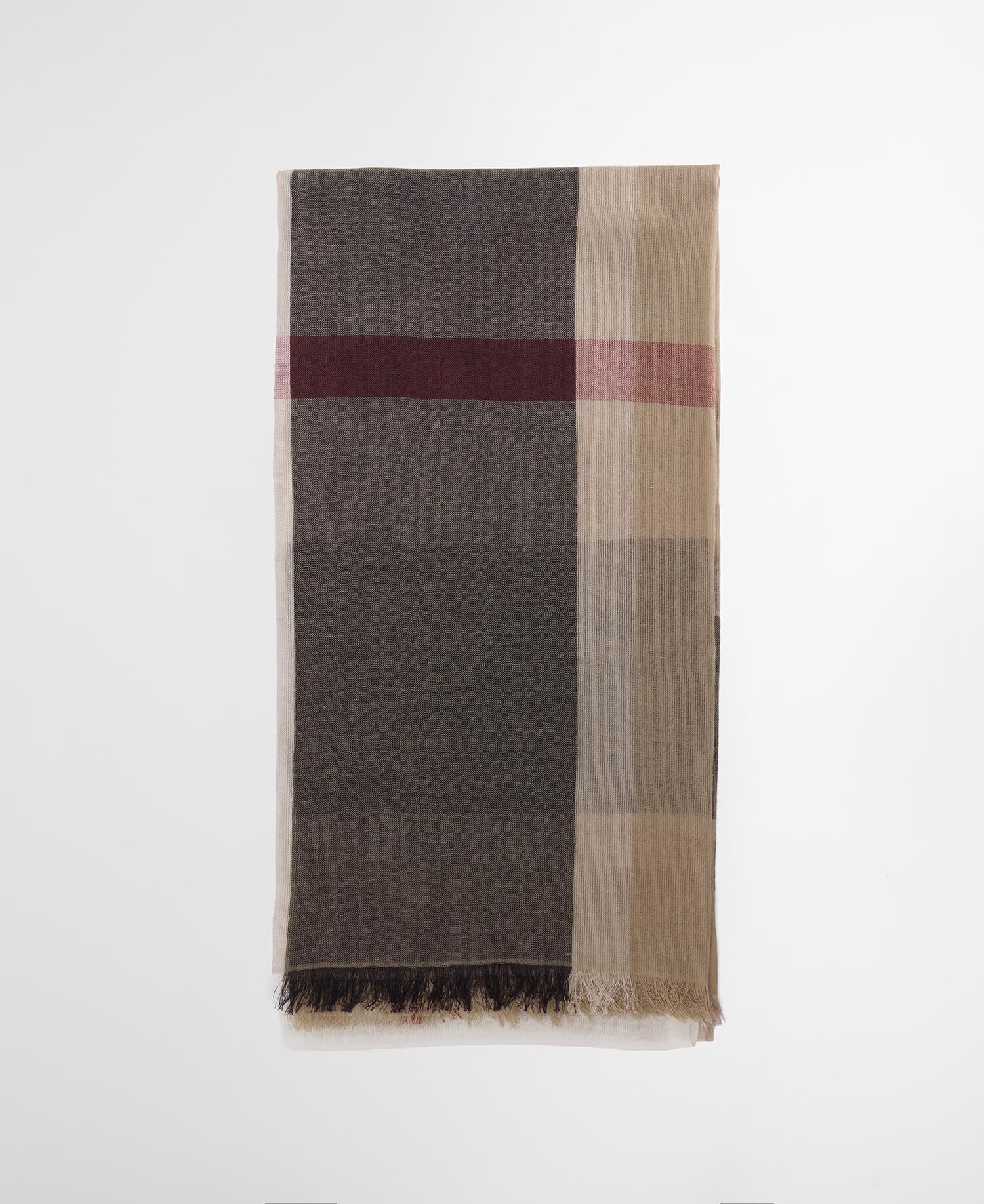 Esther Tartan Scarf Rosewood Tartan