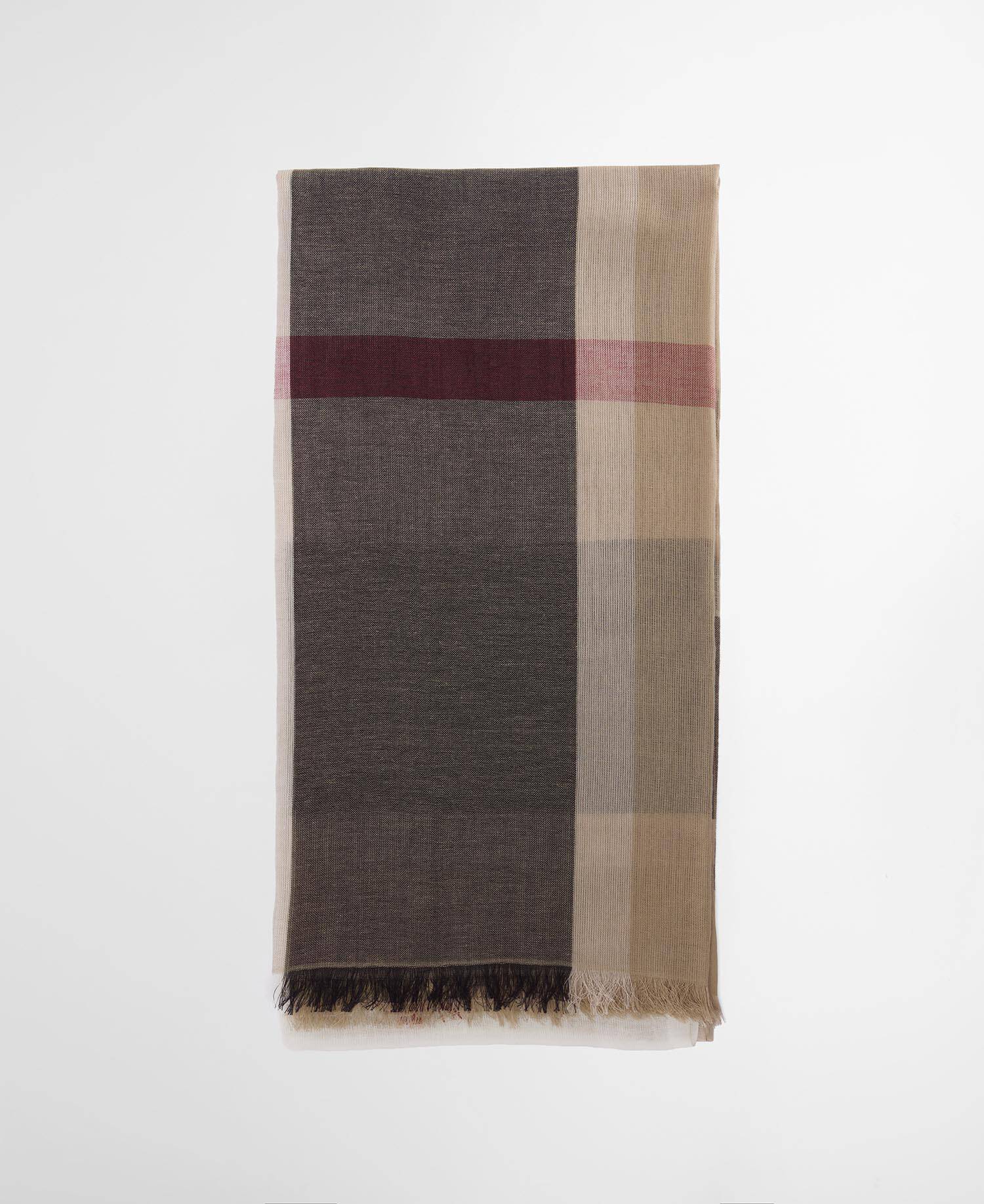 Esther Tartan Scarf Rosewood Tartan image number 2