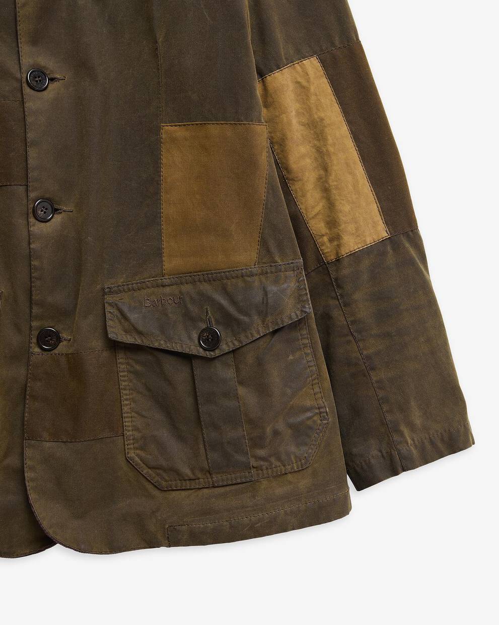Barbour Re-Loved Lutz Waxed Jacket - Size L