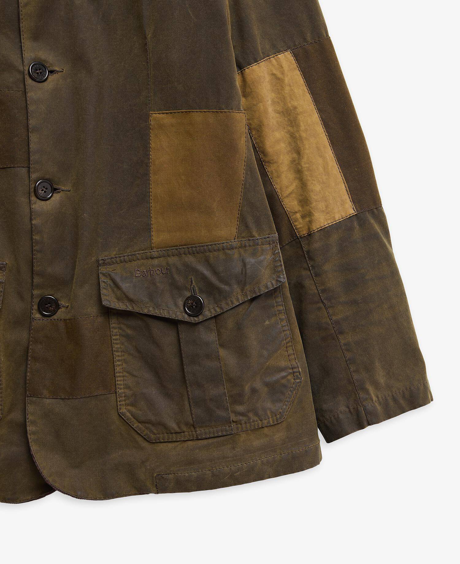 Barbour Re-Loved Lutz Waxed Jacket - Size L Olive image number 5