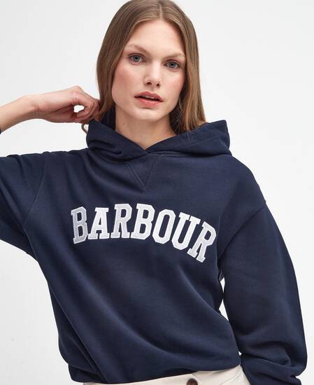 Northumberland Hoodie Navy-White