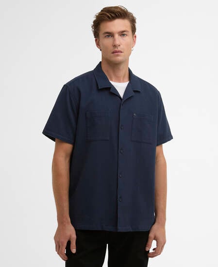 Kurzarmhemd Wayback Waffle Navy