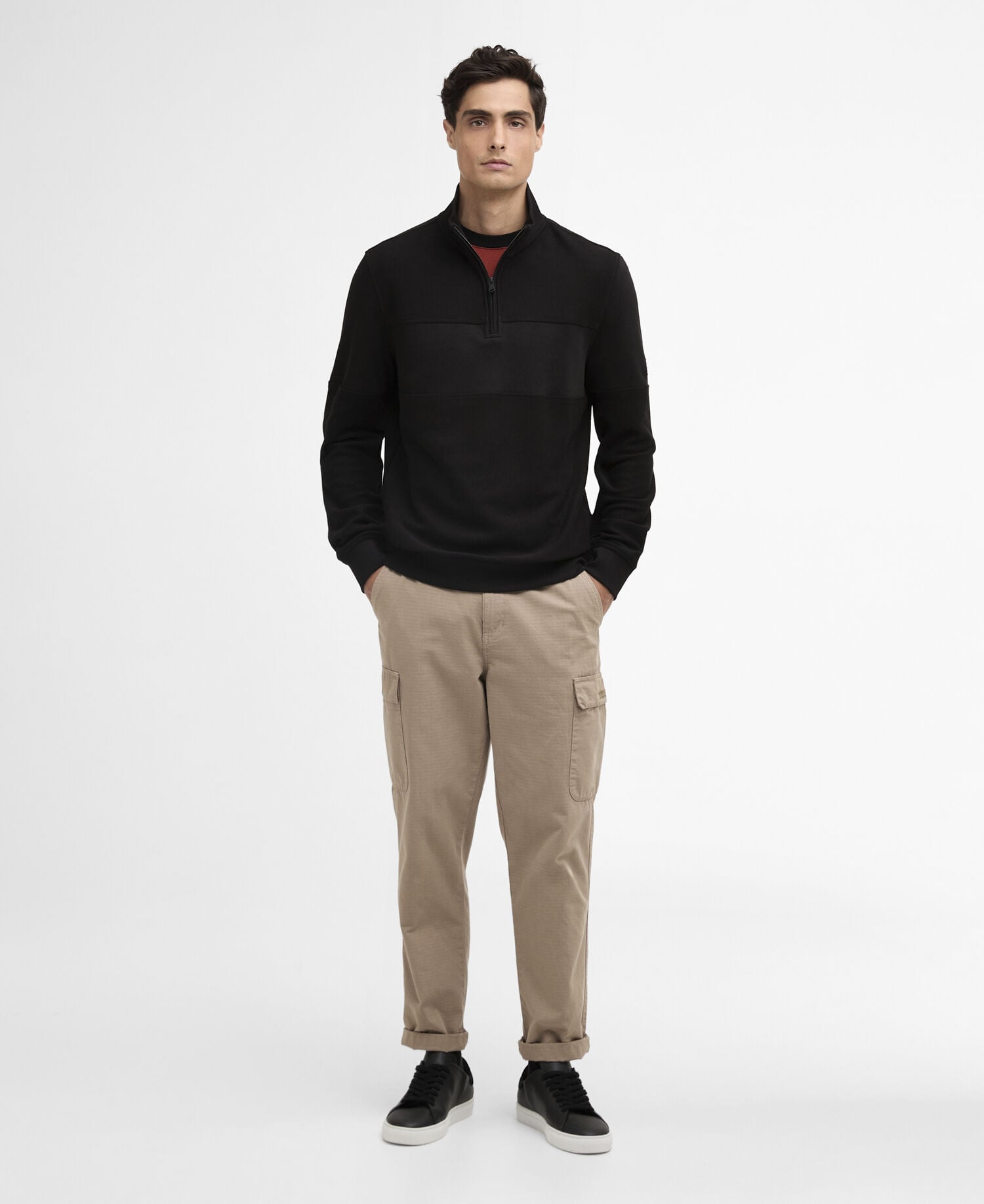 Kaspian Quarter-Zip Sweatshirt Black