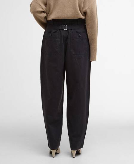 Martha Straight-Leg Trousers Black