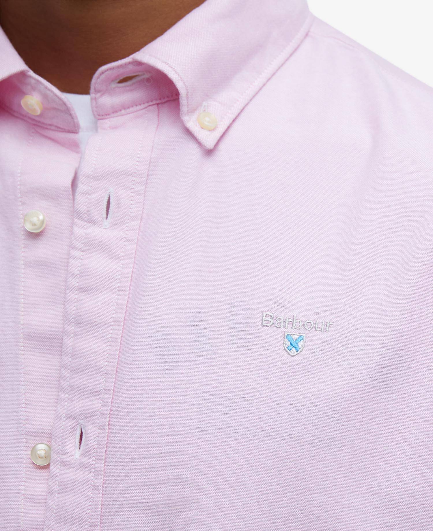 Oxtown Oxford Tailored Short-Sleeved Shirt Classic Pink image number 4