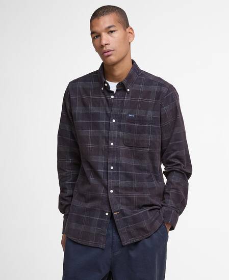 Blair Tailored Long-Sleeved Shirt Midnight Oak Tartan