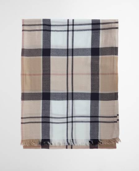 Verona Tartan Pashmina Scarf Rosewood Tartan