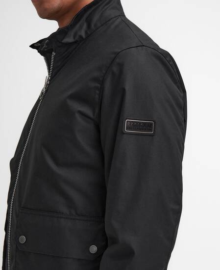 Lutlaw Waxed Harrington Jacket Classic Black
