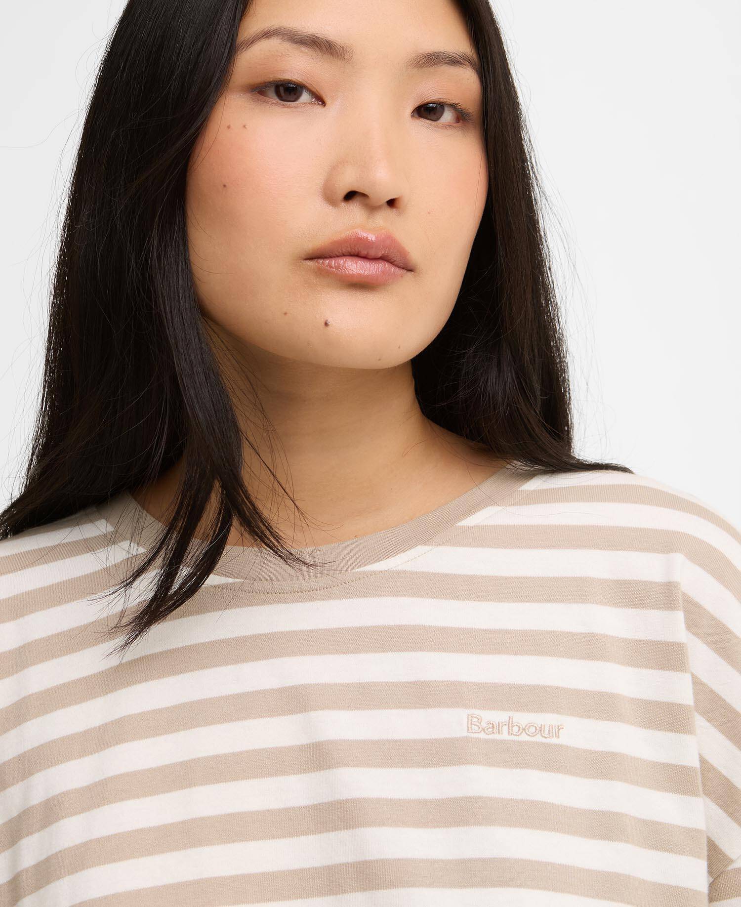 Adria Striped T-Shirt Light Sand Stripe image number 3