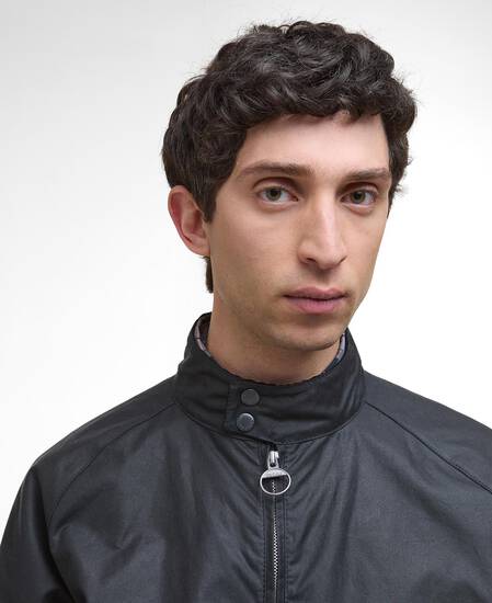 Wachsjacke Modern Royston Navy