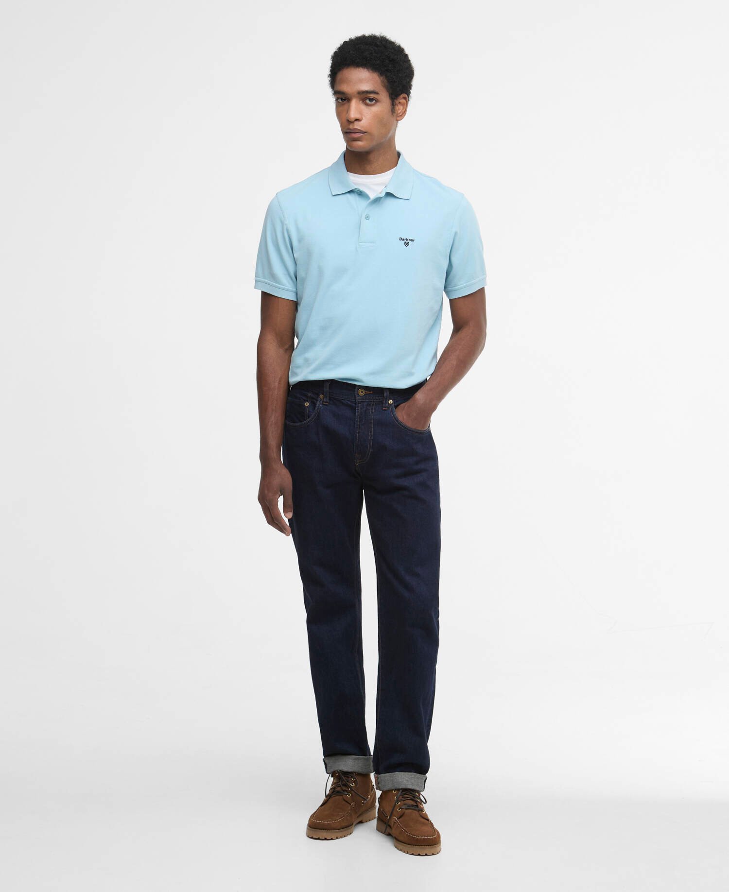 Poloshirt Lightweight Sports Surf Blue image number 1