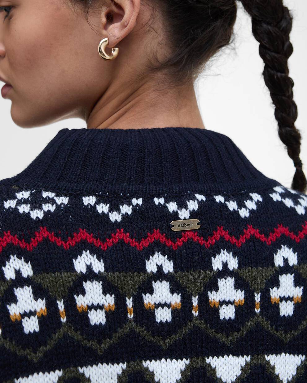 Larisa Fair Isle High-Neck Jumper