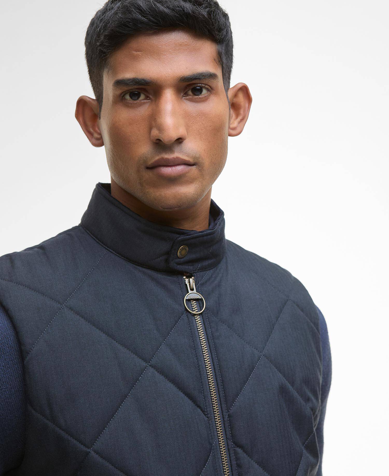 City Harrington Quilted Gilet Navy image number 3