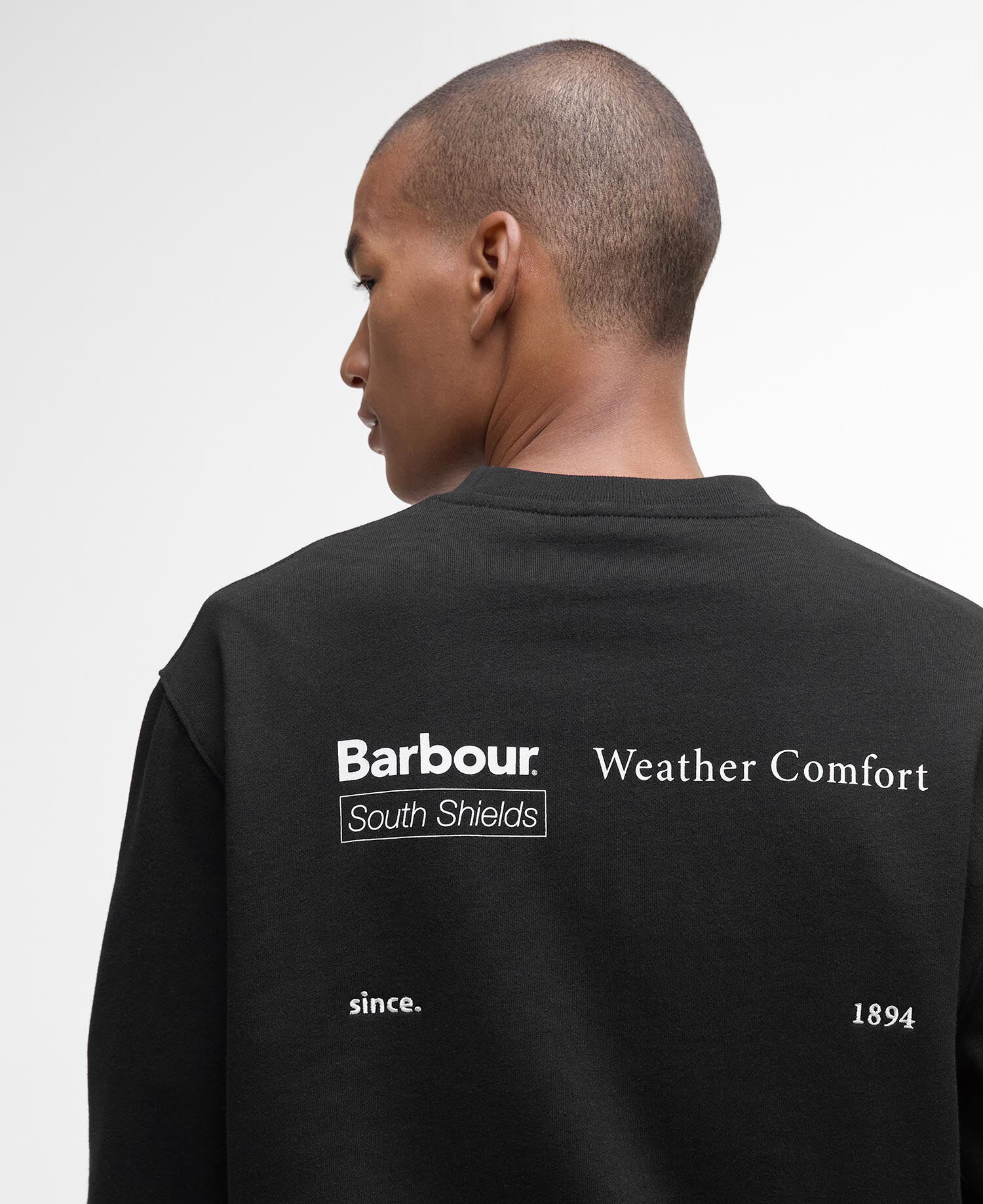 Firbank Relaxed Crew Neck Sweatshirt Black