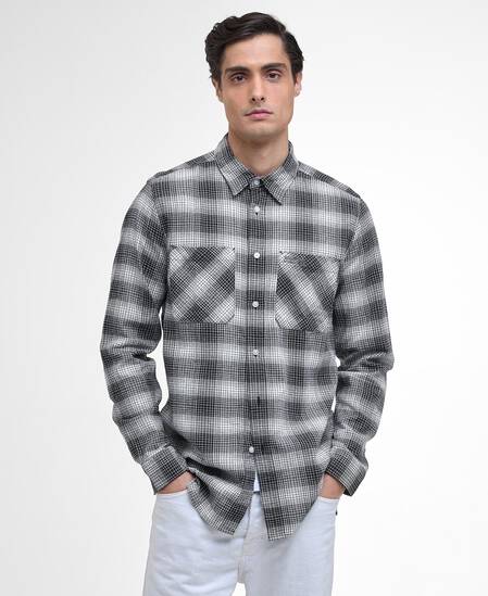 Ashby Ombre Long-Sleeved Shirt Black