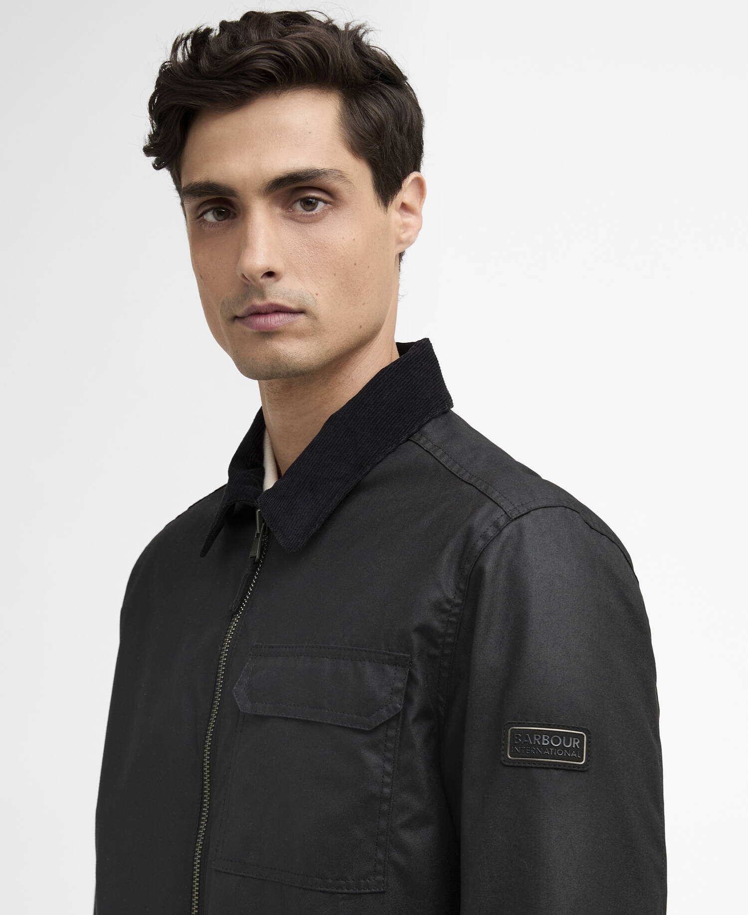 Maze Waxed Jacket Black image number 3