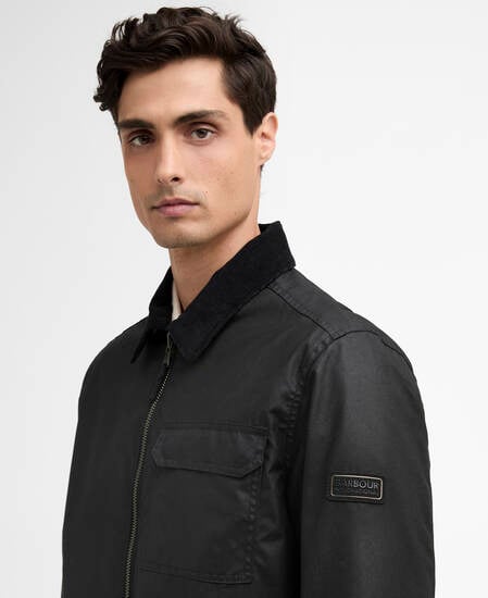 Maze Waxed Jacket Black
