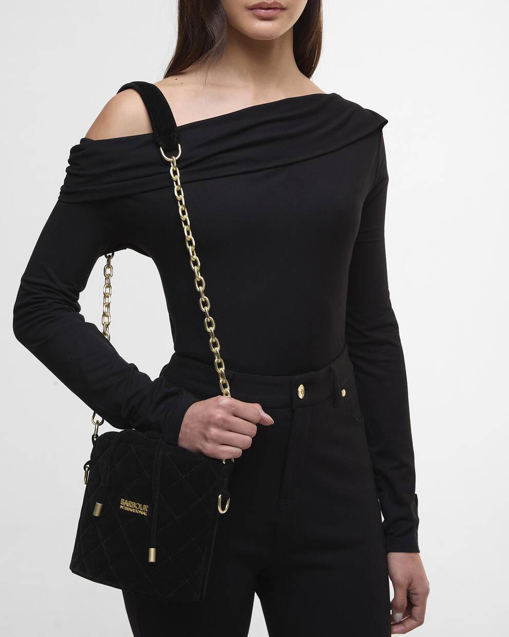 Balham Quilted Mini Bucket Bag